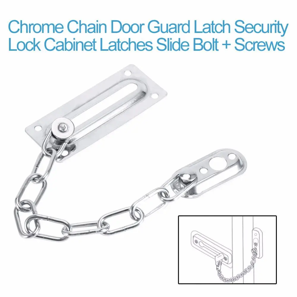 Замок раздвижной двери хромированный замок цепь болт безопасная для офиса отеля