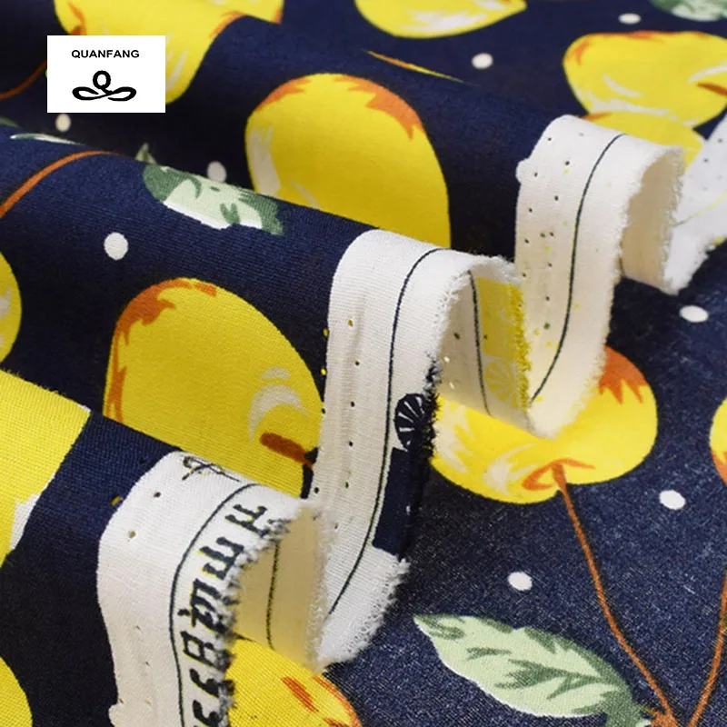 1 piece 50cmx145cm Печатный тканый простой хлопок ткань поплин для лоскутного шитья стеганое одеяло вишня ткань платье рубашка материал 50x145 см or40x45c - Цвет: 1 piece 50cmx145cm