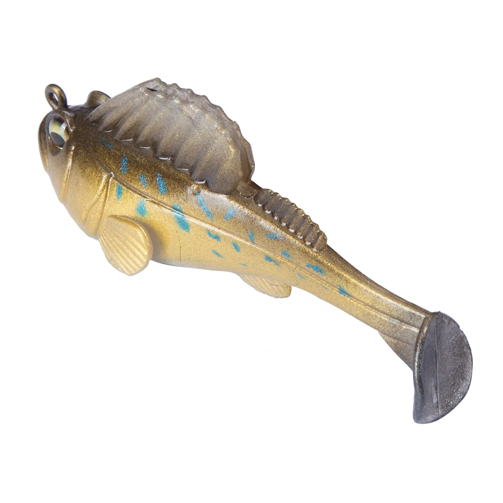 Hunthouse приманка со свинцовым мягкие водные Мячи приманки 3 дюймов 3/8oz Рыбалка на щуку приманка стержень окунь приманка хвост Swimbait темно спальная leurre