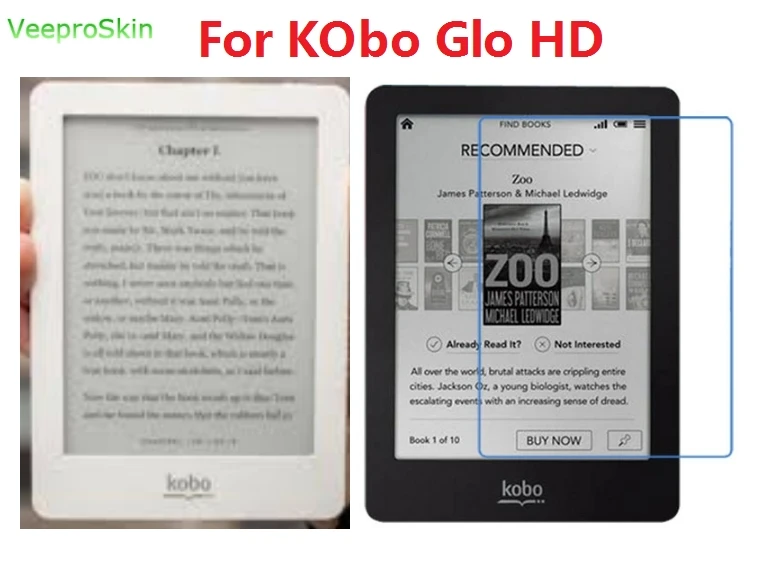 5 шт. 100% прозрачная защитная пленка для экрана высокой четкости Kobo Glo HD 6