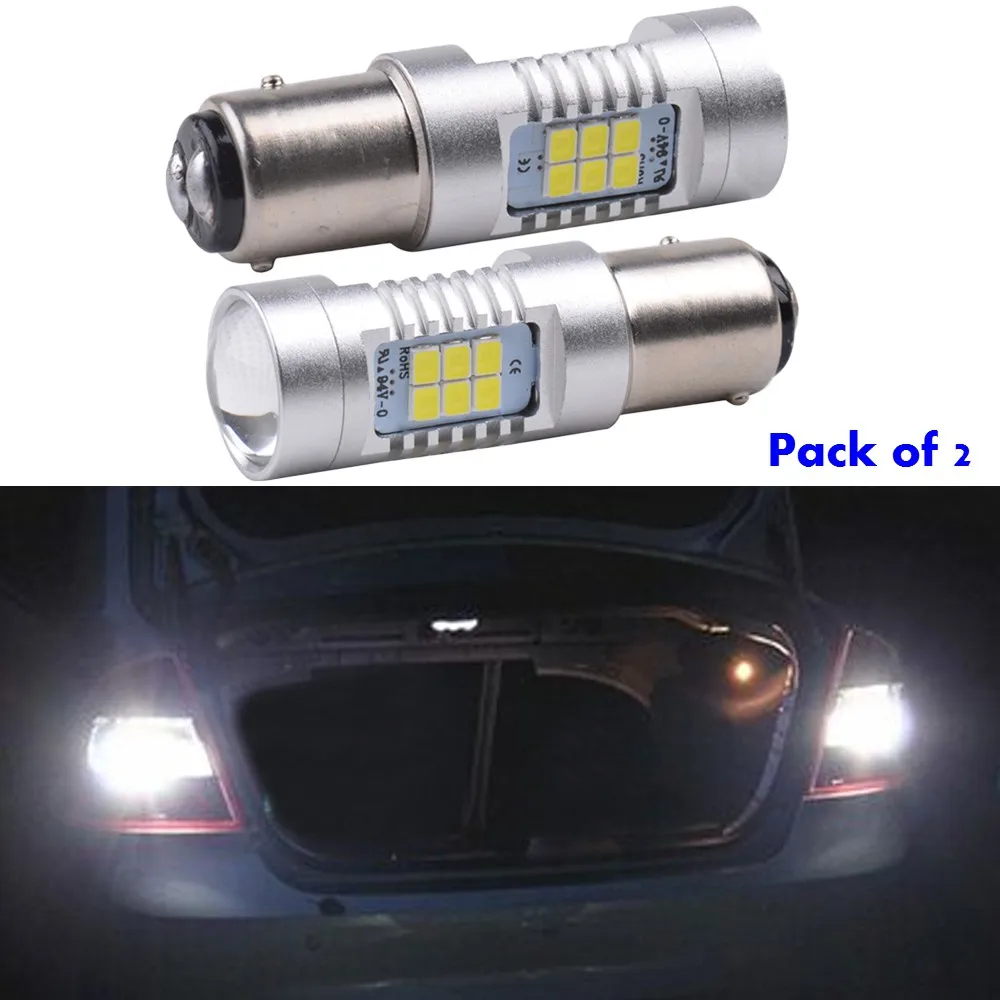 Krator 2 шт. 12 в 24 21SMD 2835 Светодиодный S25 1157 BAY15D BAY 15D P21/5 Вт светодиодный автомобильный