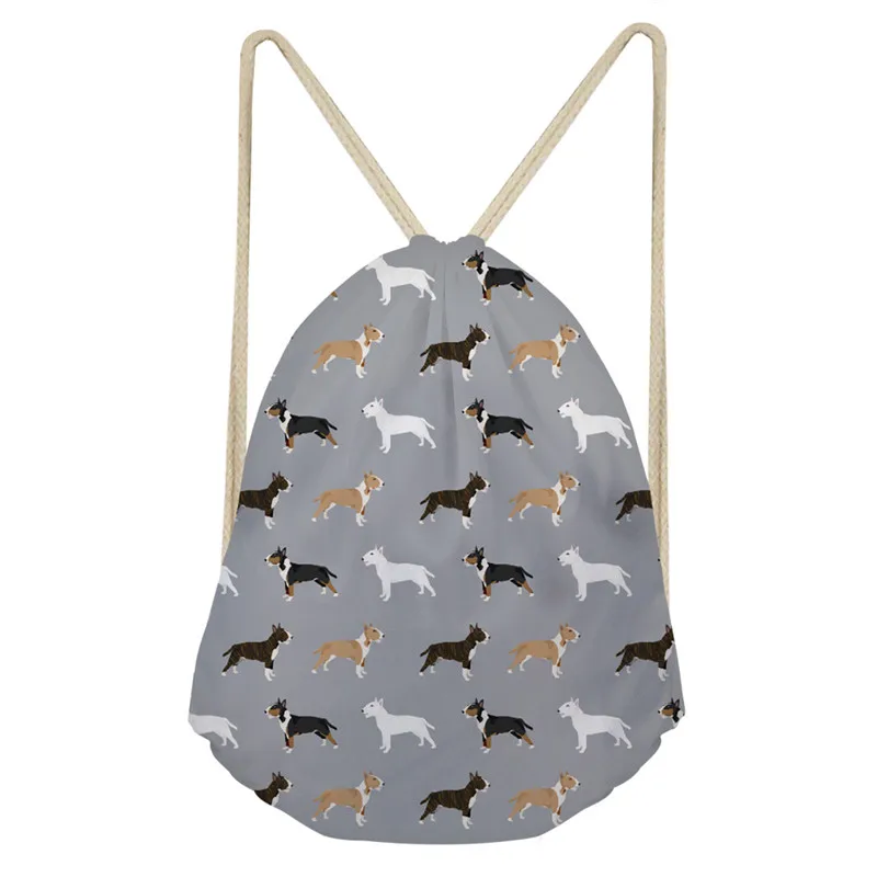Z3556Z3 FORUDESIGNS Bull Terrier классический модный рюкзак для девочек с принтом животных Женская дорожная сумка Mochila мужские сумки на шнурке - Цвет: Z3556Z3