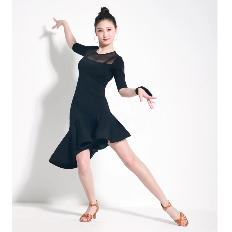 black women latin dresses for sale practice dress fringe salsa samba costume dance wear tango costumes | Тематическая одежда и