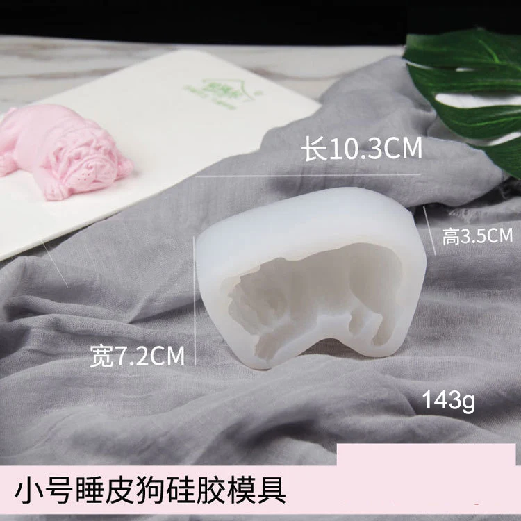 Большой Размеры 1 шт. милая собака силиконовые формы торт 3D Шарпей пресс-форм для выпечки "сделай сам" мороженое пудинг jello инструменты
