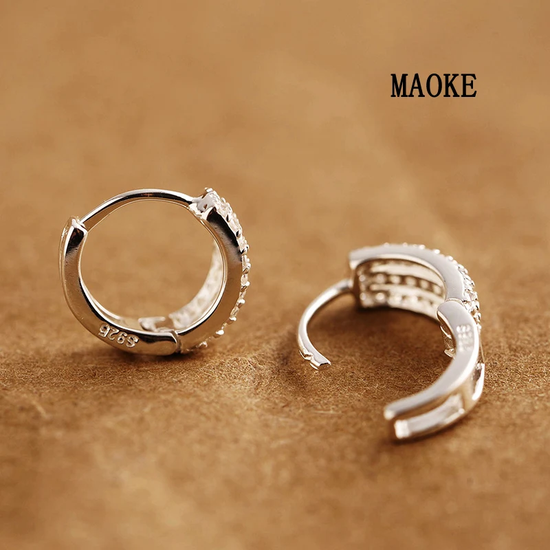 

Promotions Temperament Celebrity Zircon Round 925 SV Earrings Simple Fashion Jewelry for Women's Fashion Gifts