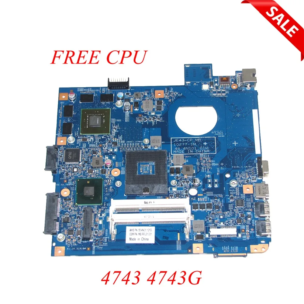 Материнская плата NOKOTION MB. RFL01.001 MBRFL01001 48.4NI01.01M для ноутбуков Acer aspire 4743 4743G HM55 GT540M 1 Гб