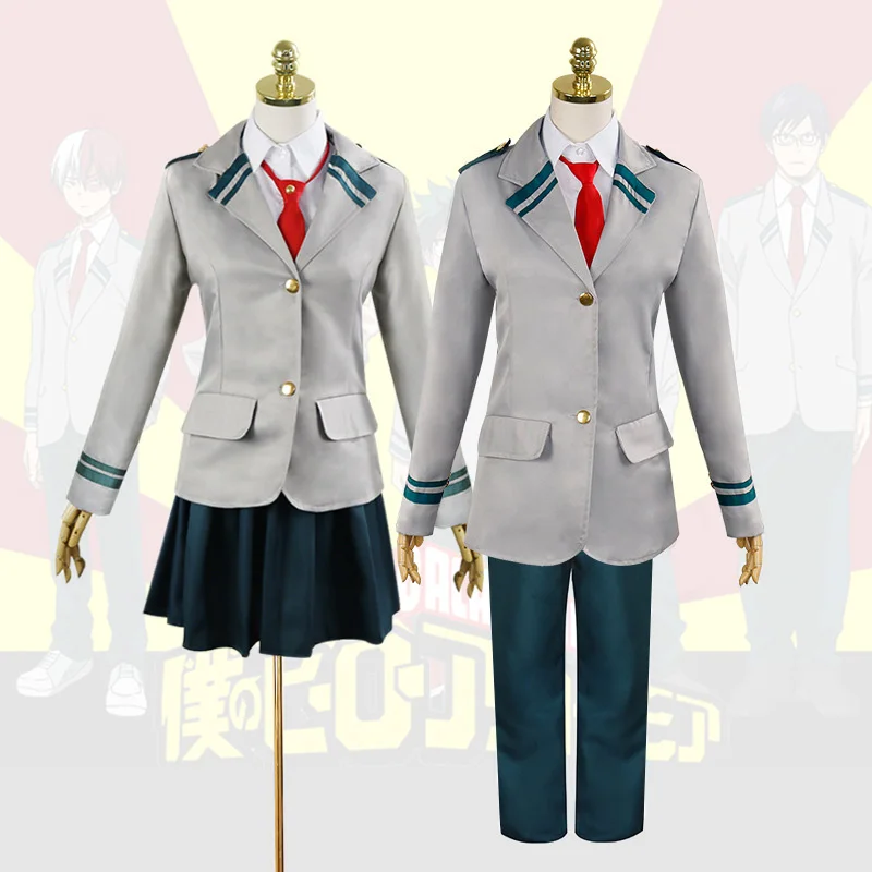 

Anime Boku No Hero Academia School Uniform My Hero Academia Midoriya Izuku Uraraka Ochako Cosplay Costumes Role Playing C95311AD