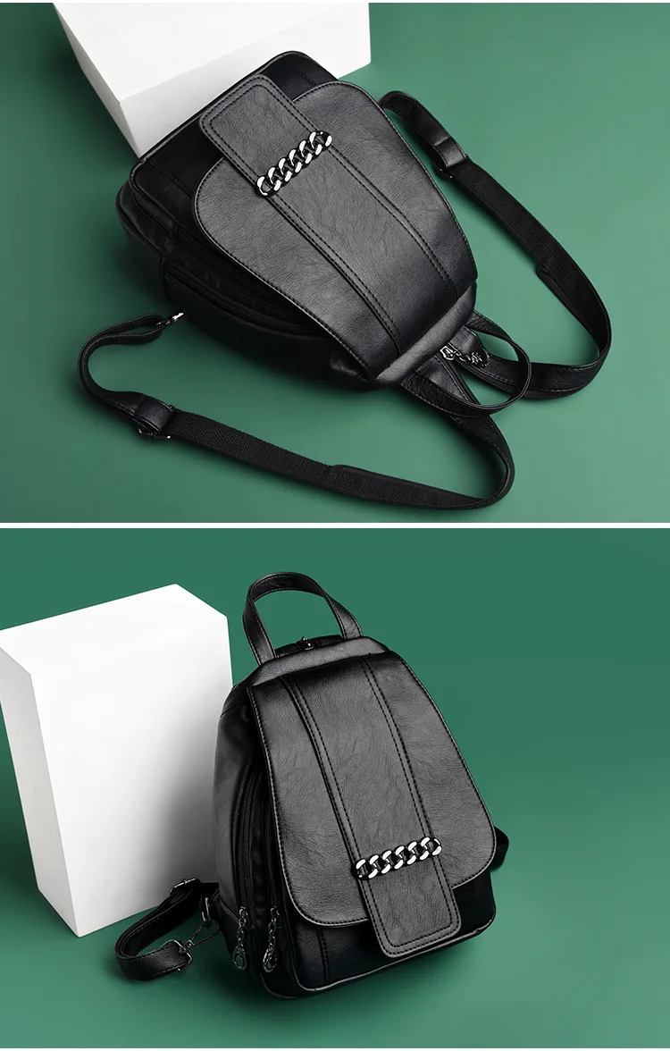 Мягкий кожаный рюкзак женский Sac A Dos Femme Multifonction рюкзак женский школьный рюкзак на плечо рюкзак Mochila
