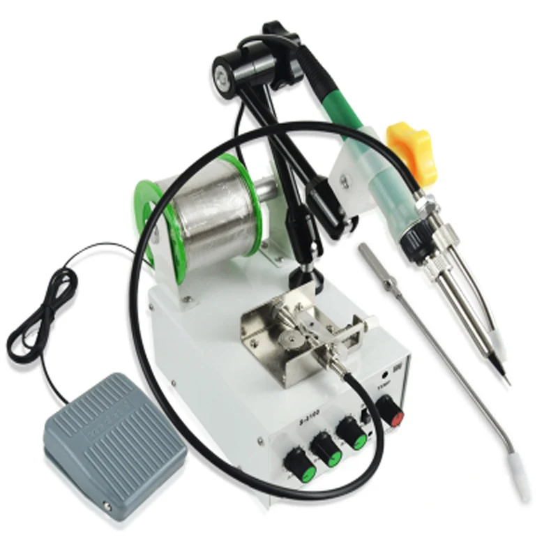 Automatic Tin Soldering Machine Pedal Control Soldering Tin Machine Temperature Adjustable High Frequency Welding Torch S-3100