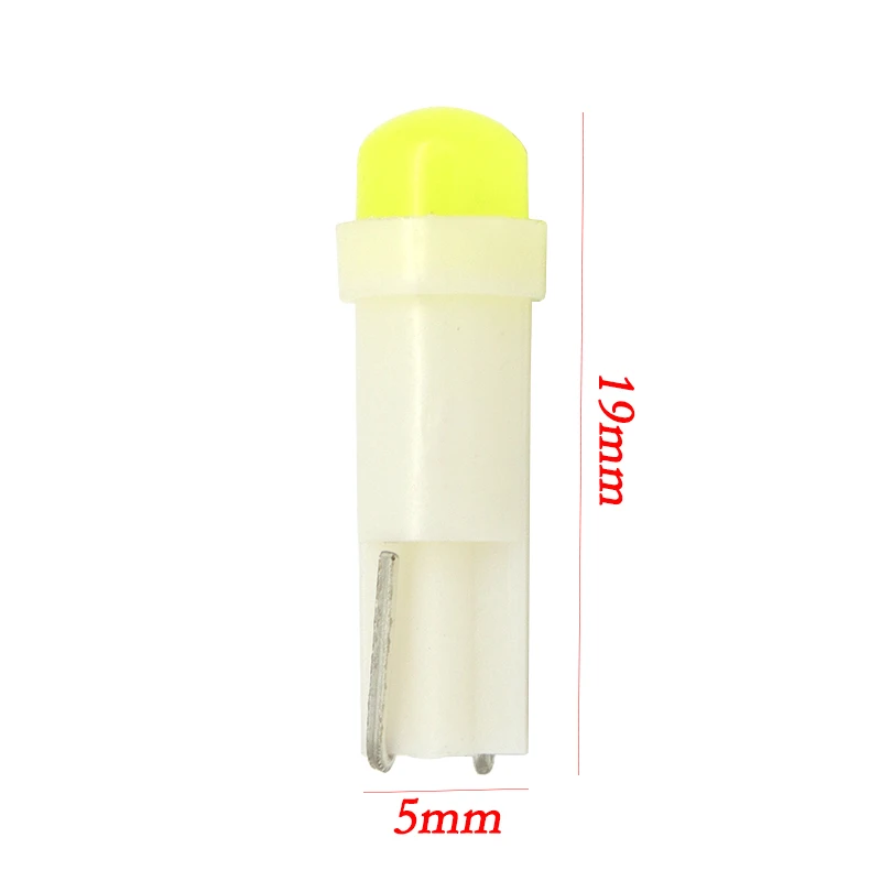 20 шт. T5 58 73 74 286 W1.2W 3D COB Led клиновидная приборная панель измерительные лампы