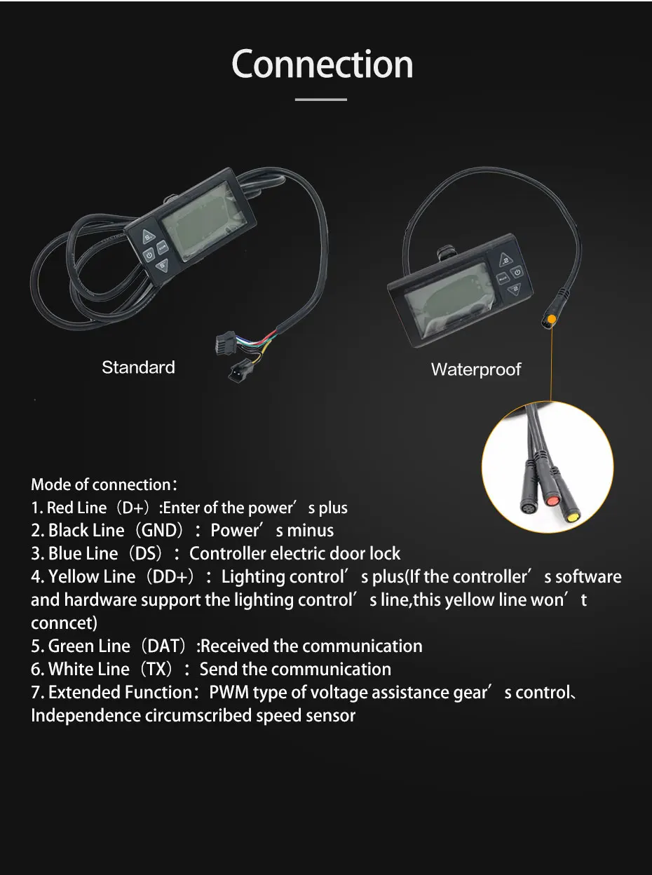 36 В Электрический велосипед Интеллектуальный ЖК-дисплей Bicicleta Eletrica скорость метр Панель управления дисплей скорости E скутер аксессуары для мужчин