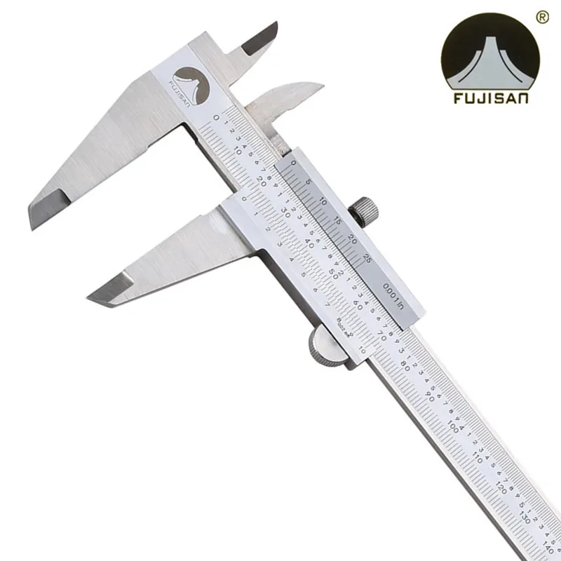 FUJISAN Vernier Calipers 0-300mm Precision 0.02mm 0.001inch Stainless Steel Inch/metric Micrometer Measuring Tool