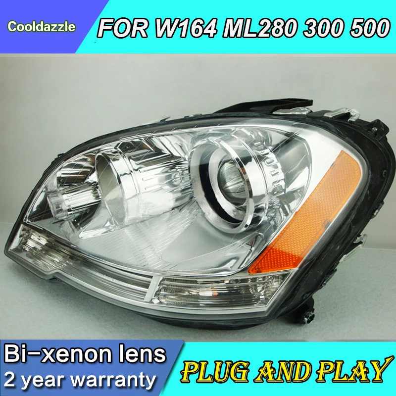 Для Mercedes Benz W164 ML280 ML320 ML350 светодиодный головной светильник головка лампы 2009 2010 2011