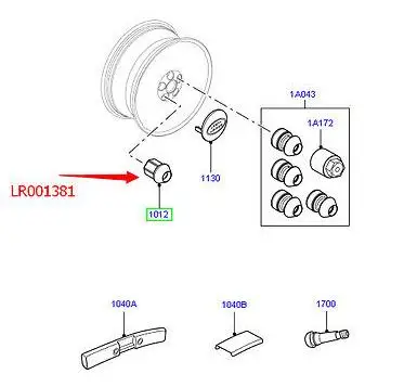 20 шт. Колесные гайки для Land Range Rover Evoque 2012- Freelander 2 2006-LR001381/ LR043267 | Автомобили и