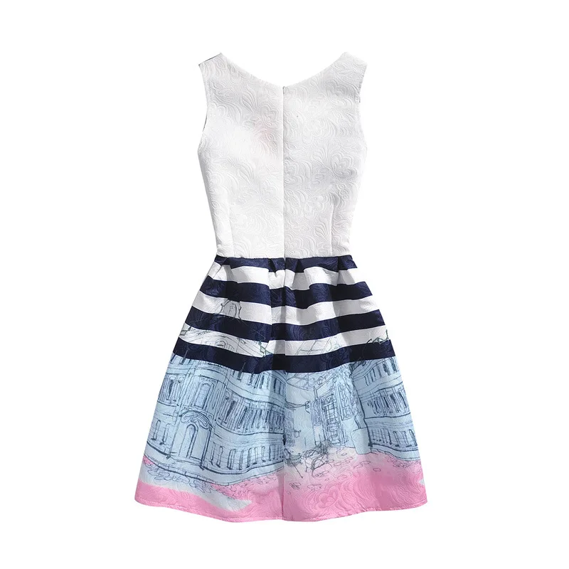 Платье для маленьких девочек с цветочным принтом и бабочками летнее хлопковое