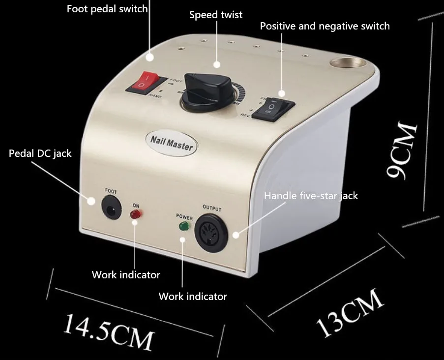 Электрическая дрель для ногтей фрезерный станок маникюра 35000RPM35W аппарат все