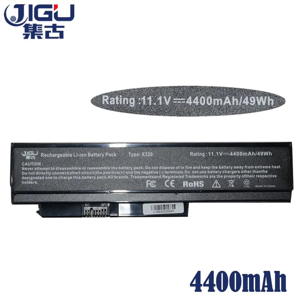 Аккумулятор JIGU для ноутбука 4400 мАч 11 1 В FRU 42T4865 42Y4864 42Y4874 42Y4868 Lenovo ThinkPad X220 X220i 6 ячеек