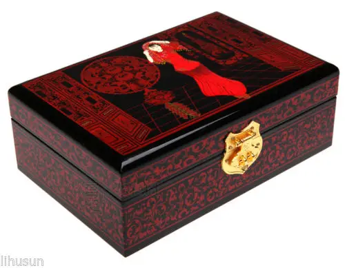 Китайский классический ручной работы деревянная посуда и вышивка невесты