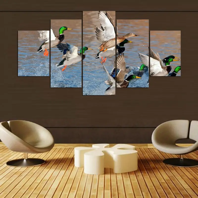 

diy 5pcs Animal Duck Hunting 5d diamond painting crystal diamond embroidery spuare&round crystal painting cross stitchsets