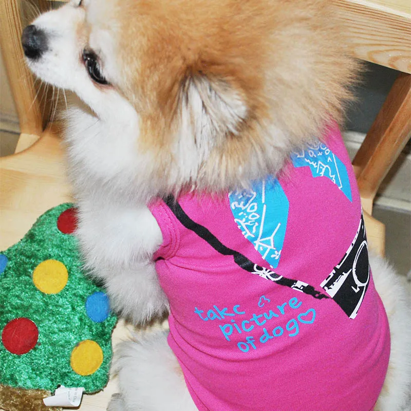 Новинка 1 шт. летняя одежда для собак щенков синяя винно-красная желтая рубашка