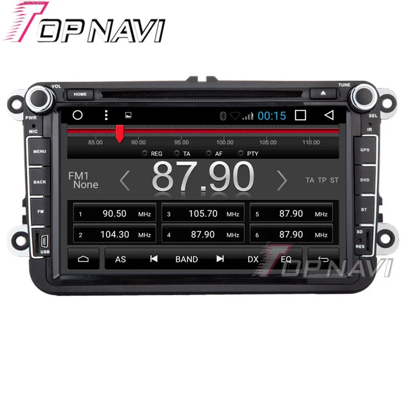 Автомобильный мультимедийный проигрыватель TOPNAVI 8 дюймов 1024*600 четырехъядерный