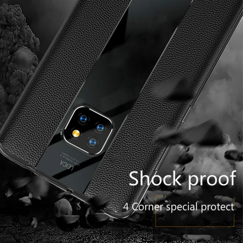 Модный чехол для телефона из натуральной кожи с ТПУ huawei Mate10 20 30 Pro iphone xs max XR против