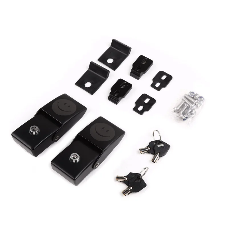 Black C SHINEKA Автомобильный Замок двигателя крышка для Jeep Wrangler JL+ Автомобильный Замок капот защелка с ключом набор для Jeep Wrangler JL аксессуары - Цвет: Black C