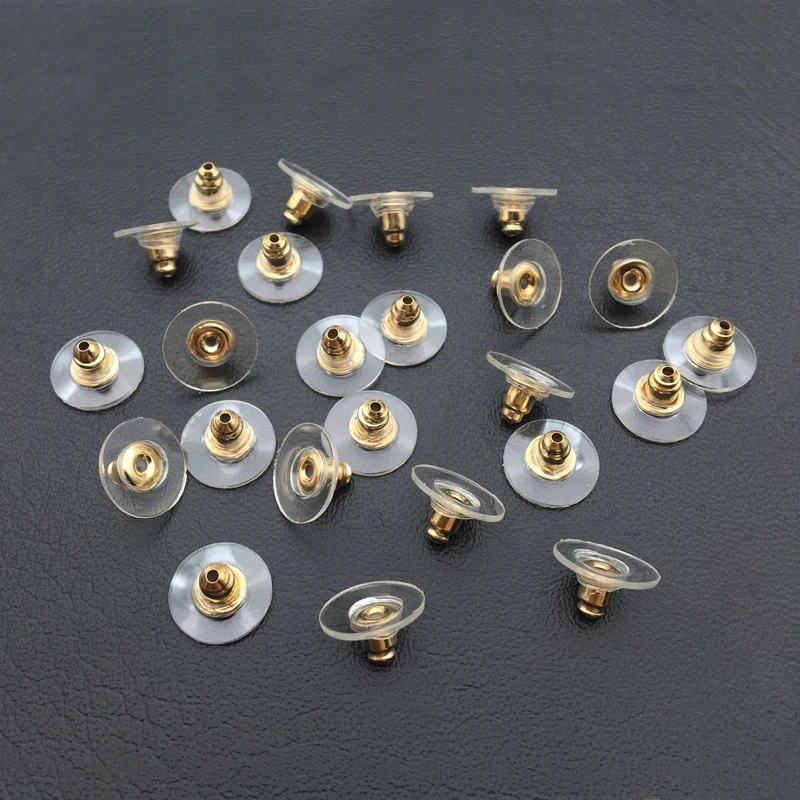 WIWI 50 Pcs/lot Plastic Earring Jewelry Back Plug Cap Lifters Earrings Backs Hooks Stoppers Ear Bead DIY Findings Accessories | Украшения и