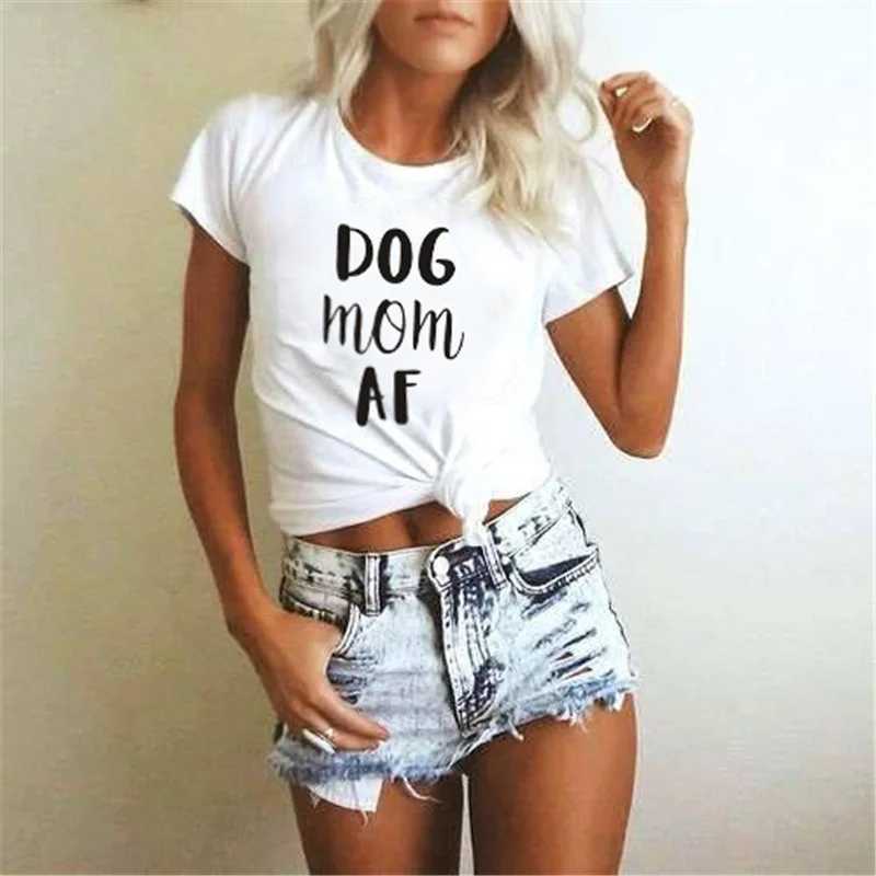 

New Arrival High Quality Trendy Women Femme Feminist Stylish Dog Owner Dog Mom Af Dog Mom T-shirts Shirts grunge tumblr Clothes