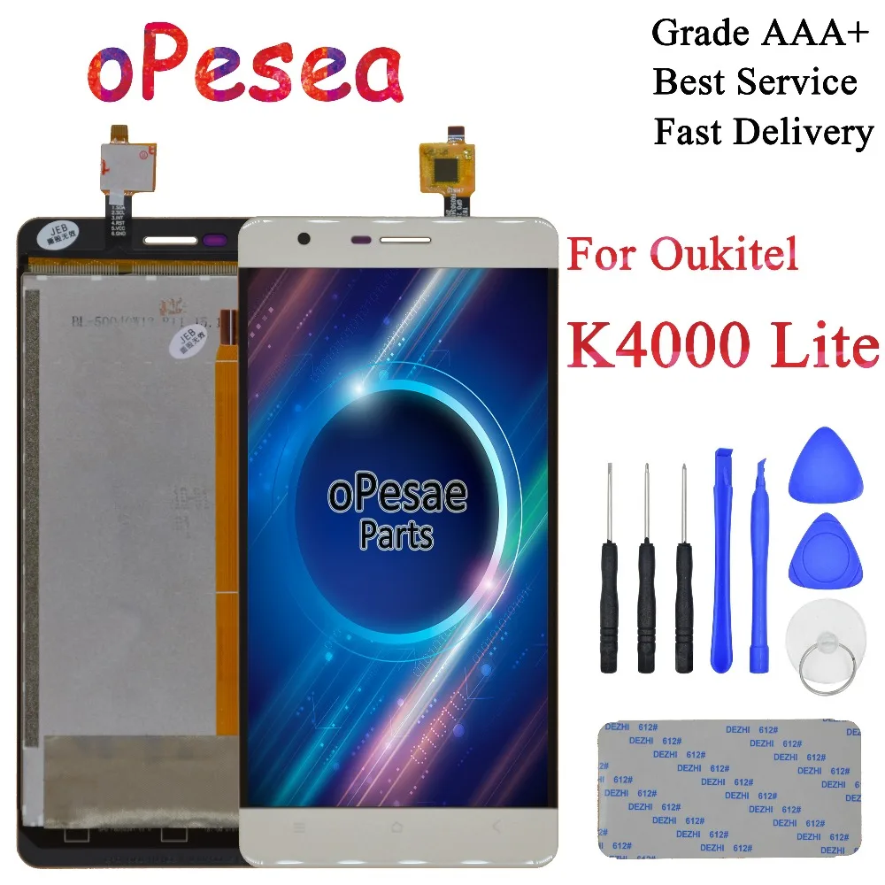 OPesea 5 0 ''для Oukitel K4000 Lite ЖК дисплей панель сенсорный экран дигитайзер стекло