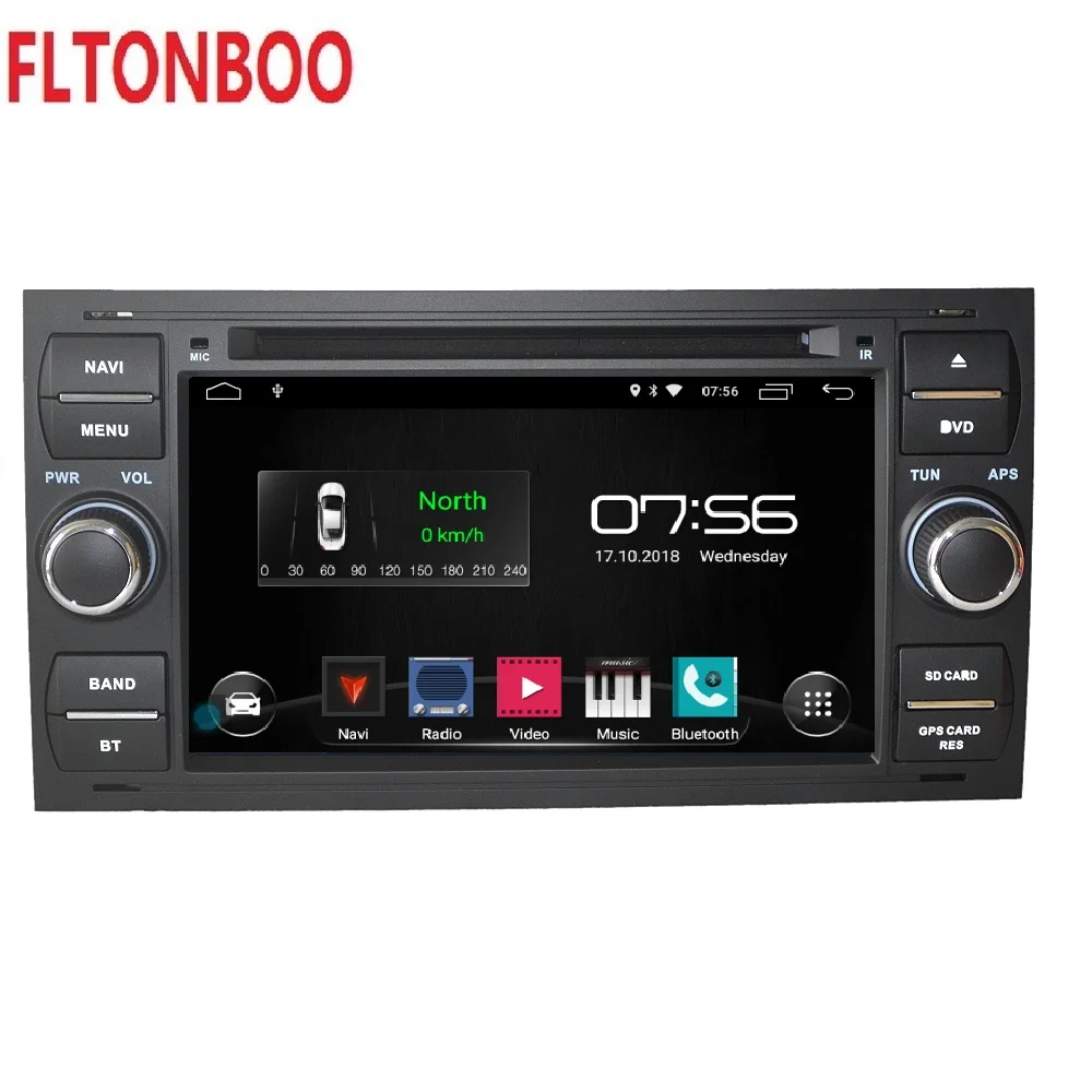 7 дюймовый Android 9 для ford focus 2 mondeo автомобильный DVD радио gps навигация 3G BT Wifi 1 Гб