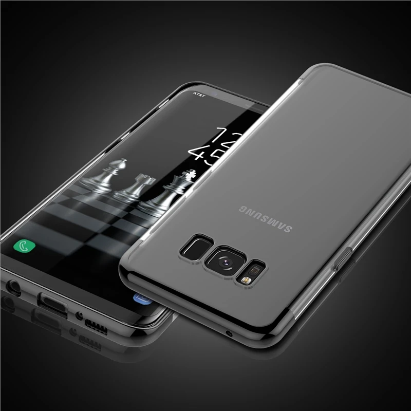 Высококачественный мягкий чехол для samsung galaxy S8 plus прозрачный силиконовый гладкий