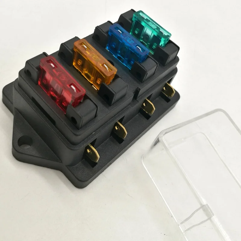 12 V/24 V 4 Way 5 way Автомобиль Грузовик Авто лезвие предохранитель коробка держатель цепи стандарт+ лезвие предохранитель