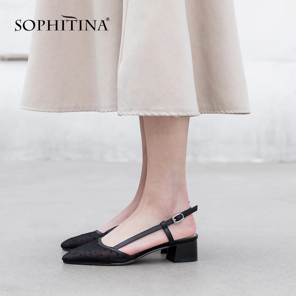 SOPHITINA/весенние туфли лодочки без шнуровки Модные женские замшевые на