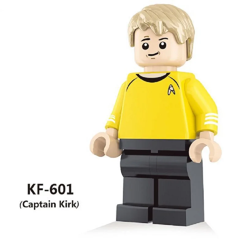 KF601 50Pcs No Box 50 шт. Супер Герои трэк капитан Кёрк Скотти Спок Хан зулу Eoward Тайберн Строительные блоки Образование собрать детские игрушки KF603 - Цвет: KF601 50Pcs No Box
