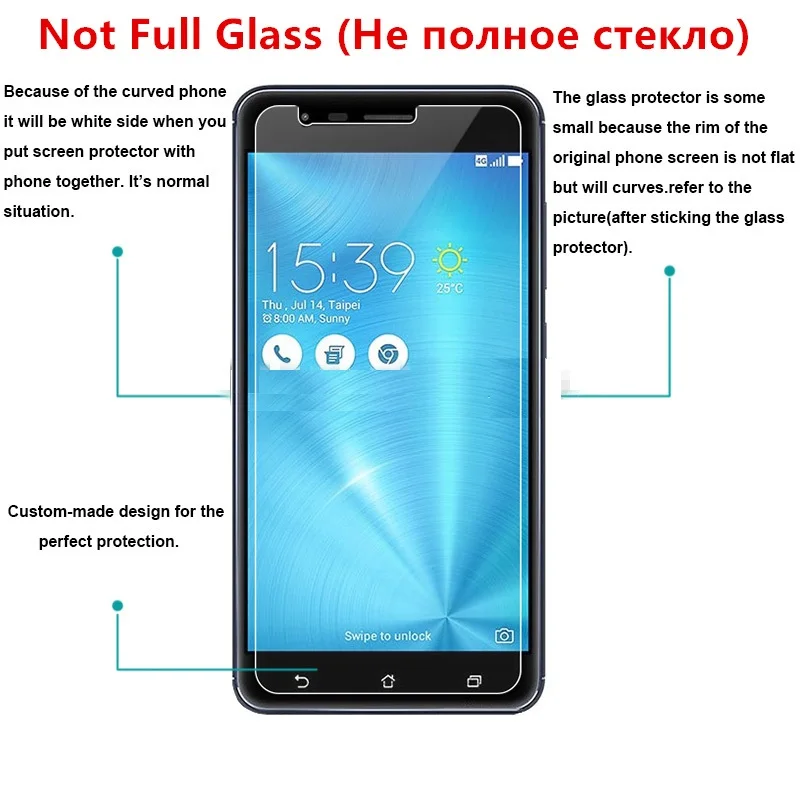 Закаленное защитное стекло для Asus Zenfone 3 Zoom ZE553KL Защита экрана | Мобильные телефоны