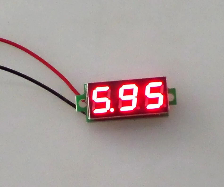 1 шт. 0,36 двухпроводной DC 2,50 до 30 в цифровой вольтметр Voltimetro красный/синий/зеленый светодиодный Ампер Вольтметр датчик, вольтметр