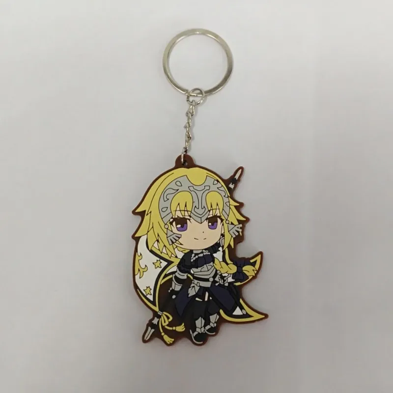 1 Резиновый брелок для ключей, 1 шт., Fate apocripha, аниме Joan of Arc, Jeanne d'Arc, Astolfo, Siegfried, Mordred, Atalanta, SemiramiS, E-G - Цвет: 1