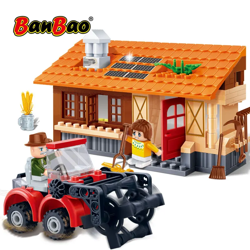 BanBao 8583 сезон сбора урожая трактор сельская ферма кирпичи образовательные