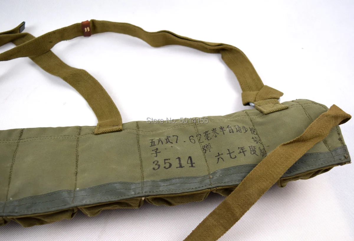 Китайский PLA SKS винтовка 7,62 мм Тип AK 56 нагрудная установка патроны мешок 10 карманов