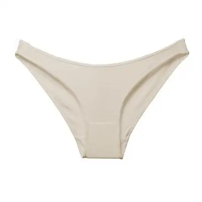 Brand cotton women's underwear low waist girls underwear simple breathable bikini high elastic briefs - Color: F