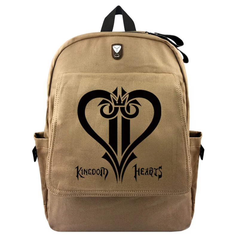 

Anime Kingdom Hearts Final Fantasy School Bags Men Women Canvas Backpack Haversacks Casual Travel Bags for Teenage