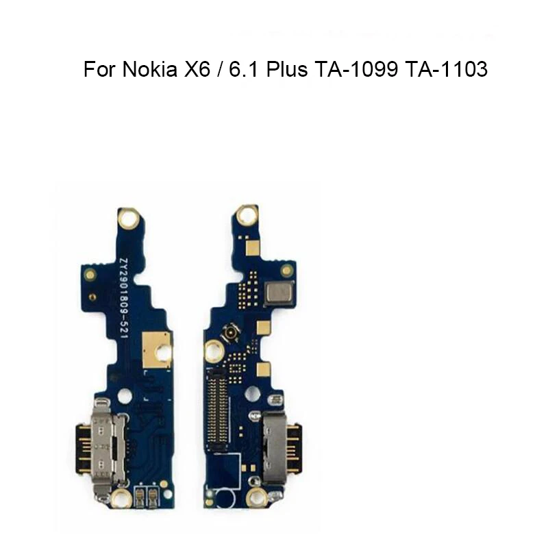 USB порт для зарядки типа C разъем док станции плата гибкий кабель Nokia X6/6 1 Plus TA 1099
