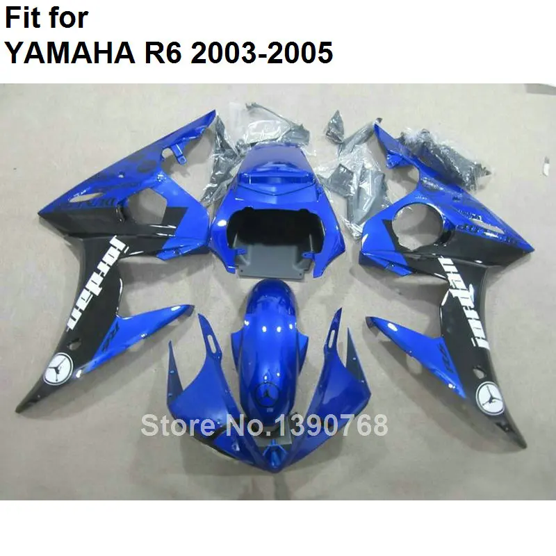 Бесплатная Настройка ABS Пластиковый обтекатель комплект для YAMAHA YZF R6 2003 2004 2005