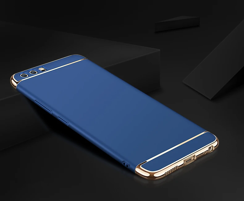 Для Huawei Honor 9 чехол задняя крышка Жесткий защиты цвет синий черный Большие размеры