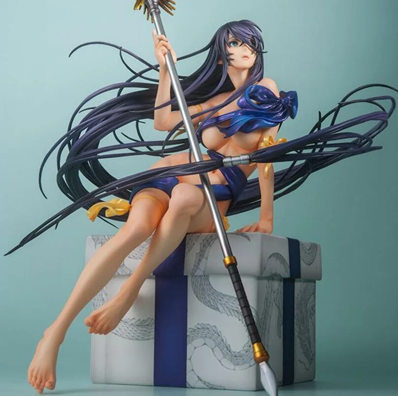 2 цвета лента Коллекция кукол SHIN IKKI TOUSEN Kanu Unchou пикантная фигурка из ПВХ Коллекционная модель - Цвет: Blue no box