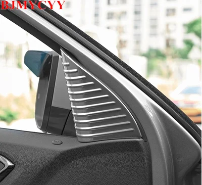 

BJMYCYY stainless steel automobile front triangle decorative frame For Volkswagen T-ROC 2018 Accessories