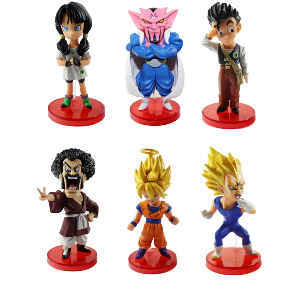 6 шт. набор Dragon Ball Kai DBZ Сын Гохан сын идут десять Цифры игрушки Бесплатная
