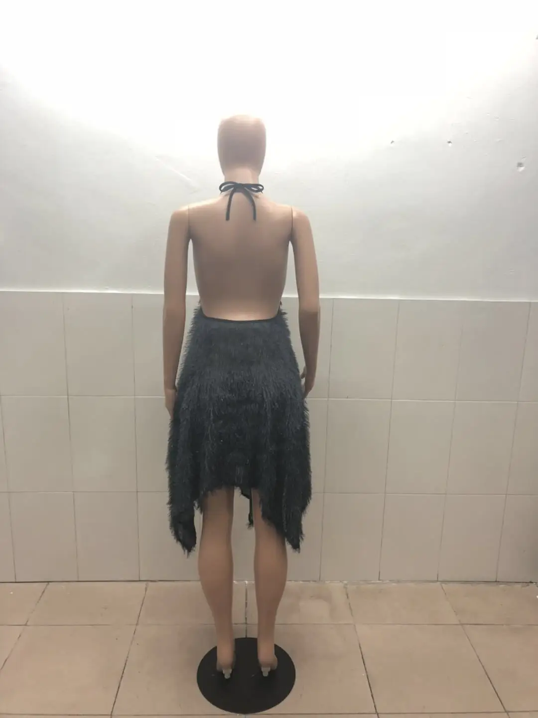 BacklalkeGirls стиль сексуальные коктейльные платья с открытой спиной без рукавов с кисточками трапециевидные вечерние платья для ночного клуба
