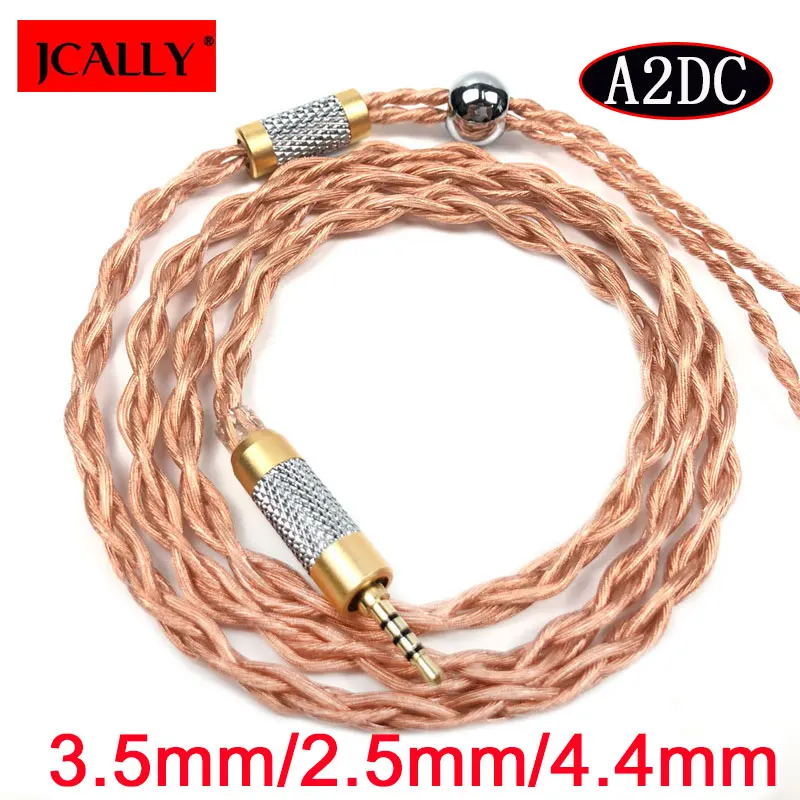 Новый JCALLY обновленный бескислородный медный 0 75 мм 78 2pin кабель для наушников 3 5